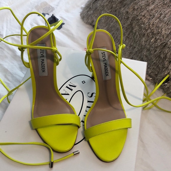 lime green heels steve madden